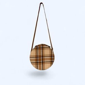 Faux Burberry Plaid Crossbody Bag